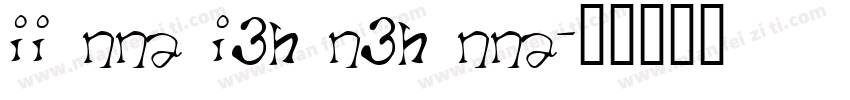 II NNA I3H N3H NNA字体转换
